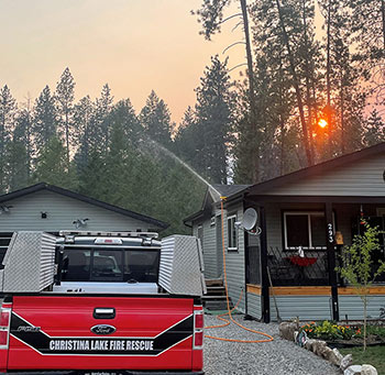 Christina Lake sprinkler program helps residents prepare for wildfire