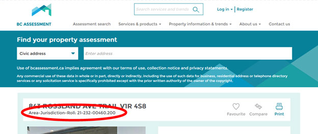 BC Assess Property Info